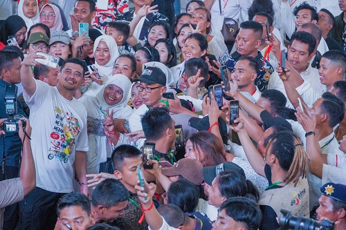 Bobby Nasution Pada Acara Bertajuk Rembuk Kemerdekaan 2023 di Gedung Serba Guna, Jalan Williem Iskandar, Minggu (27/8)