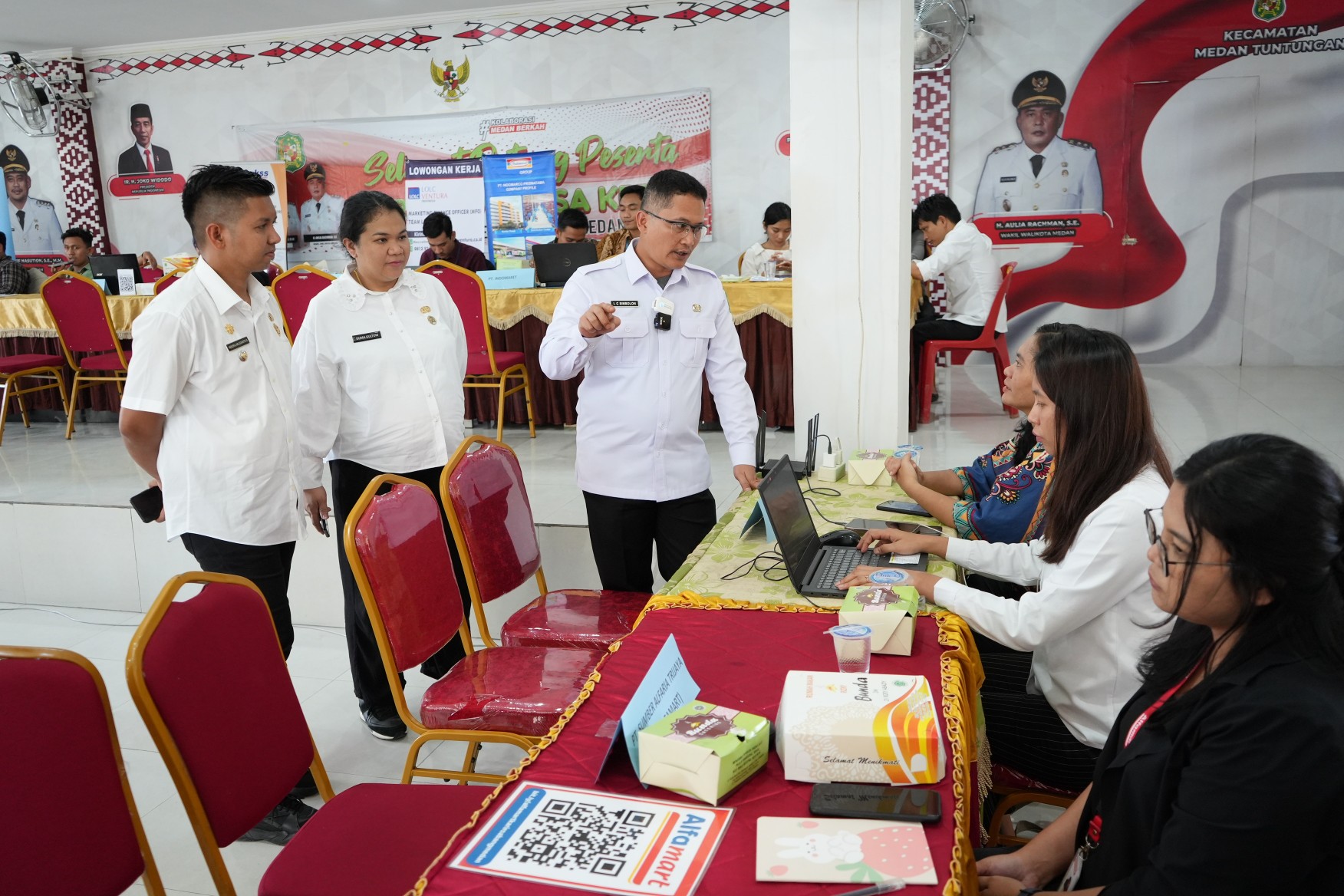 Kantor Camat Medan Tuntungan Dipilih Menjadi Lokasi Job Fair Mini Yang Diselenggarakan Pemko Medan Melalui Dinas Ketenagakerjaan Kota Medan Rabu (13/9/2023)