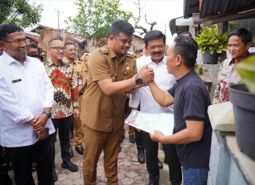 2023, Sudah 7.000 Sertipikat PTSL Dibagikan, Bobby Nasution Siap Gebuk Jajaran Terlibat Mafia Tanah