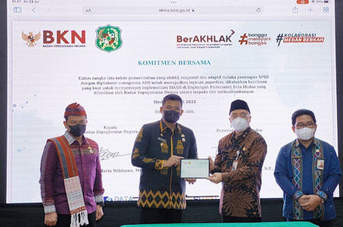 BKN Canangkan Medan Sebagai Kota Integrasi SIMPEG Dengan SIASN BKN, Bobby Nasution: Peningkatan SDM Diikuti Data Akurat