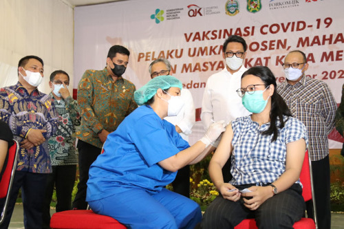 Antisipasi Peningkatan Kasus Positif Covid-19, Bobby Nasution Perbanyak Layanan Vaksinasi