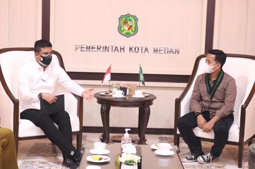 Bobby Nasution Harapkan HMI Medan Ajak Masyarakat Patuhi Prokes