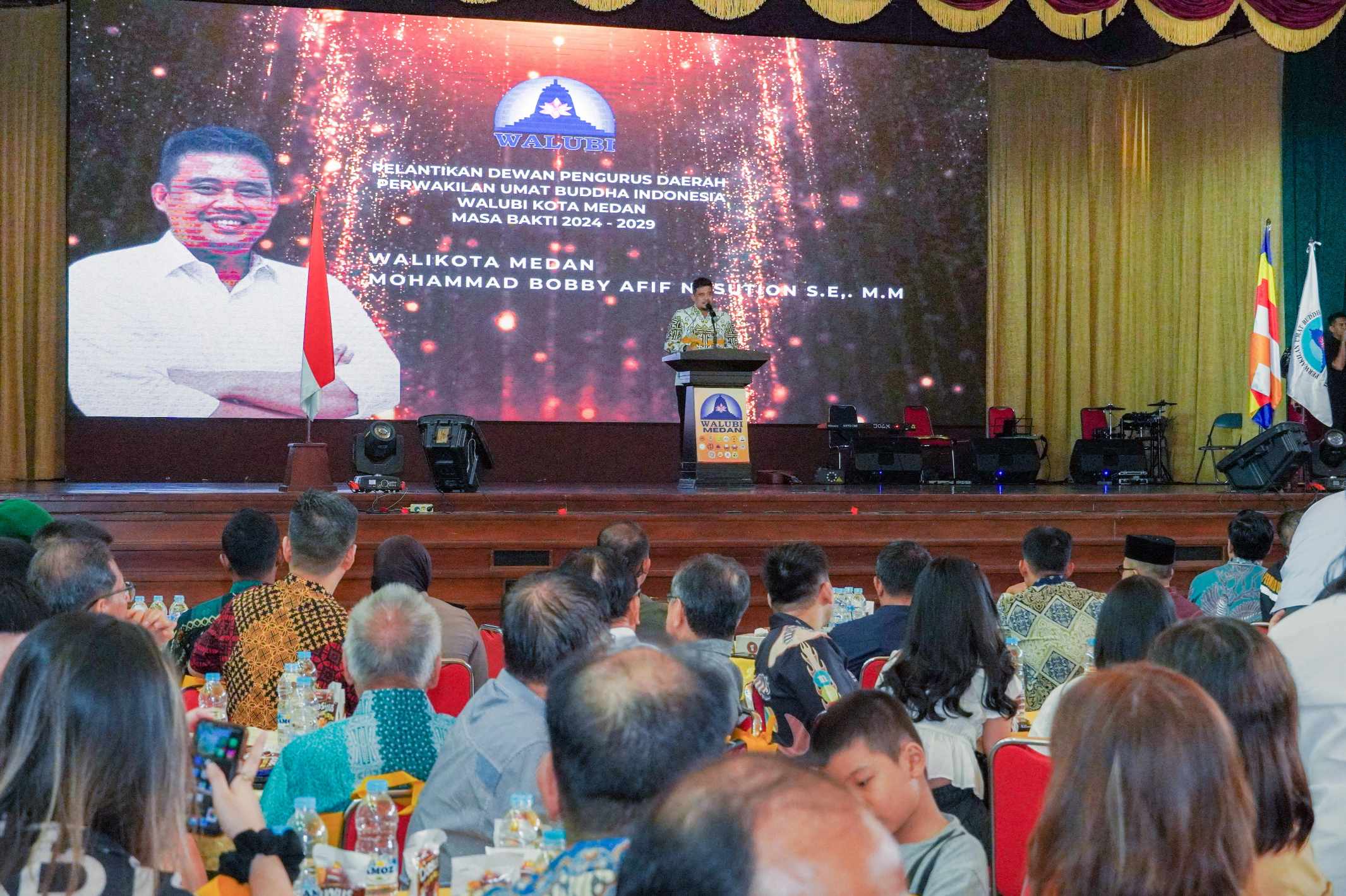 Di Pelantikan Pengurus DPD Walubi Medan,  Bobby Nasution : Jaga Terus Kebersamaan Antar Umat Beragama