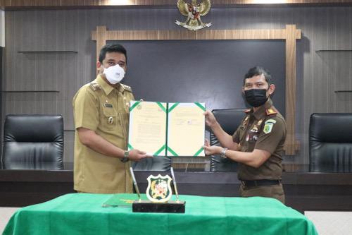 Pemko Medan dan Kejari Belawan Lanjutkan Kerjasama Penanganan dan Penyelesaian Kasus Hukum Perdata