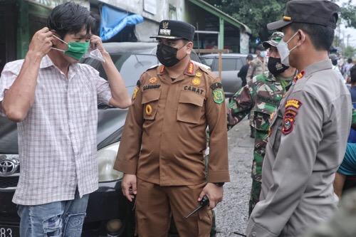 Patroli Prokes dan Pengawasan PPKM Mikro Berlanjut Sasar Tempat Aktivitas Warga di Kecamatan Medan Belawan