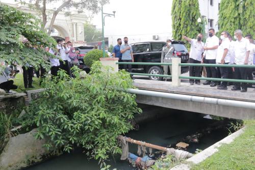 Wali Kota Medan Tinjau Aliran Sungai Bedera
