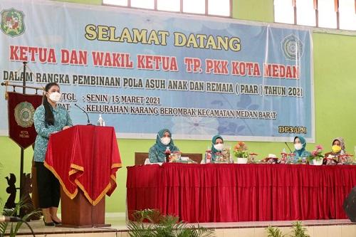 Ketua TP PKK Medan, Kahiyang Ayu:  PKK Harus Berpartisipasi dan Berkontribusi Aktif Dukung Program Wali Kota