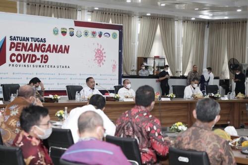 Plh Wali Kota Medan Ikuti Rakor Pencegahan Korupsi Pada Pelayanan Publik
