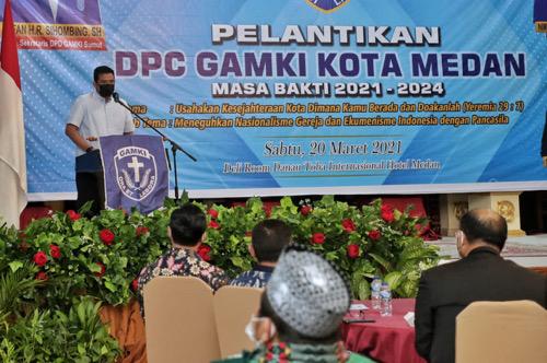 Wali Kota Medan Ajak GAMKI berkolaborasi tekan penyebaran Virus Covid-19