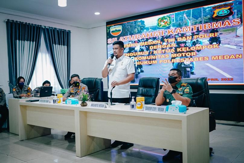 Bobby Nasution Ajak Seluruh Komunitas Motor Jaga Kamtibmas, Siap Fasilitasi Kegiatan