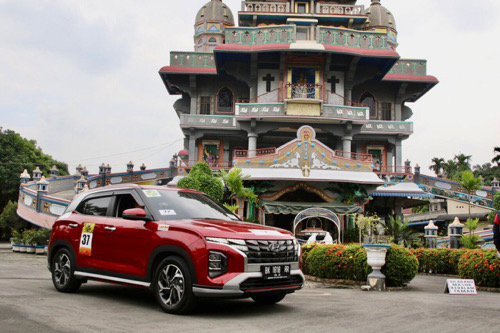 Peserta Medan Berkah Wisata Rally 2022 Nikmati Keunikan Arsitektur Graha Maria Annai Velangkanni di Medan Tuntungan