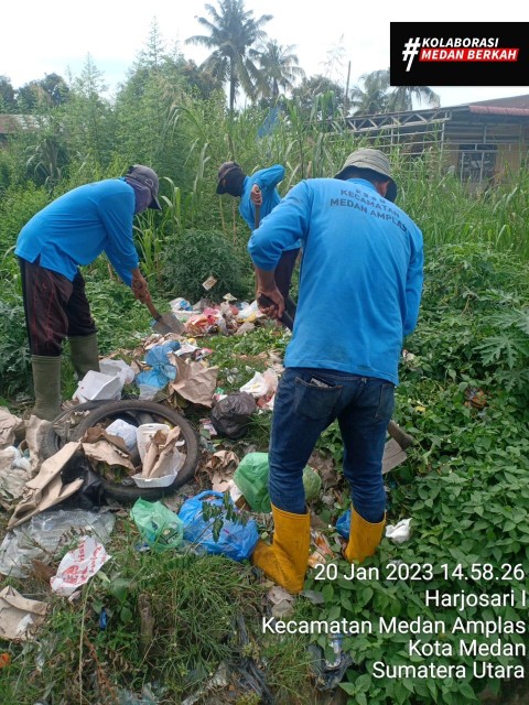 Pantau Kebersihan Wilayah, Camat Medan Amplas Pastikan Tak Ada Tumpukan Sampah Diwilayahnya
