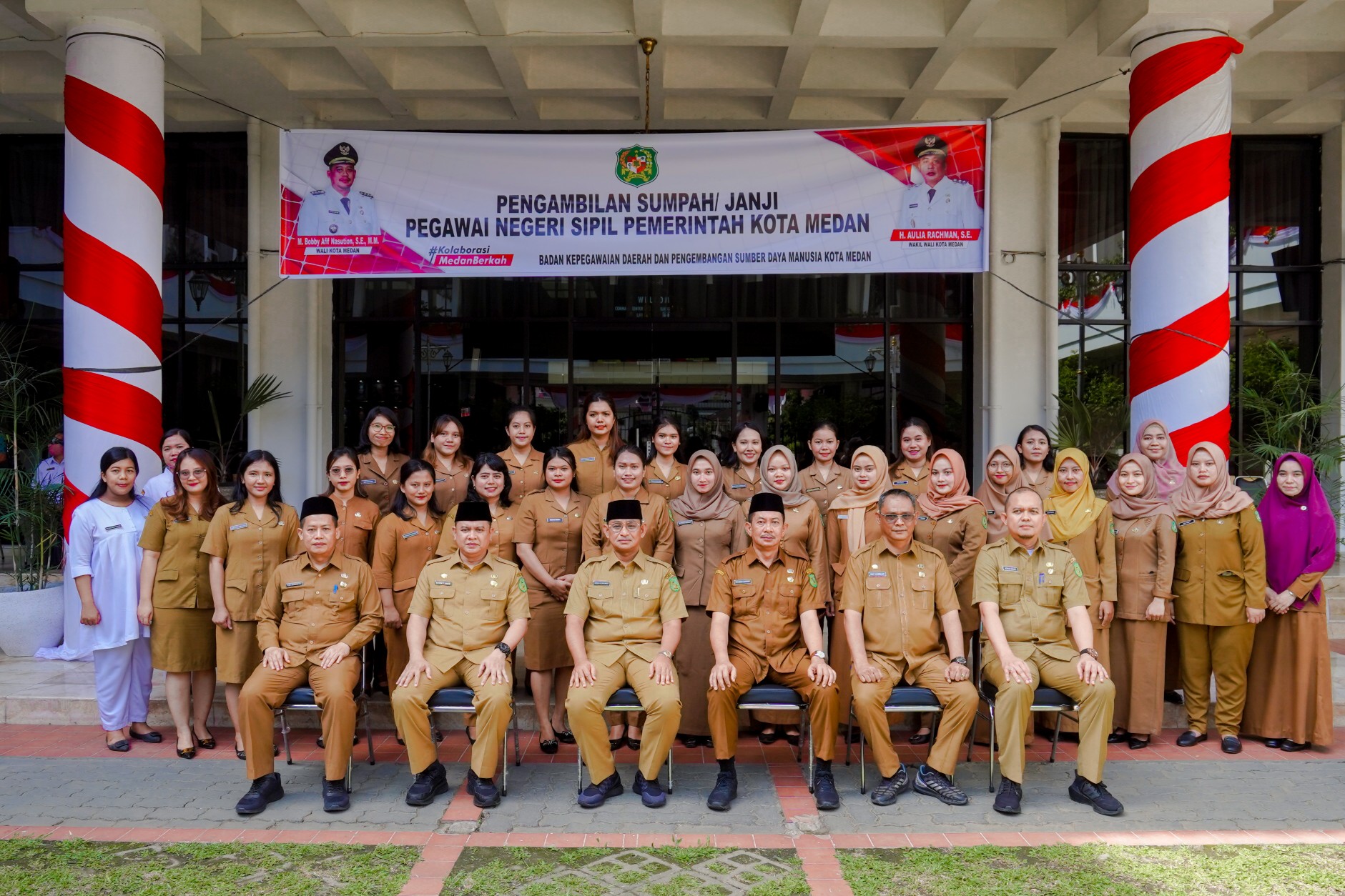 Tingkatkan Kualitas SDM Berintegritas,
191 PNS Pemko Medan Diambil Sumpah & Janji
